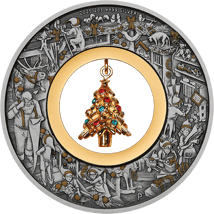 2 Unze Silber Santas Workshop 2025 (Auflage: 2.500 | Antik Finish)