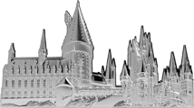 3 Unze Silber Hogwarts Castle 2025 (Auflage: 500 | Polierte Platte)