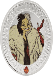 1 Unze Silber Disney Villains Cruella De Vil 2025 (Auflage: 2.000 | Polierte Platte)