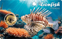 Gold Lionfish Münze
