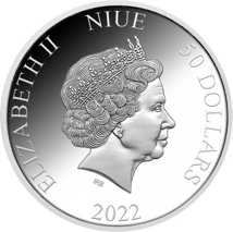 1kg Silber Ocean Five Weißer Hai 2022 (Auflage: 100 | Polierte Platte | Zertifikat Nr. 100)