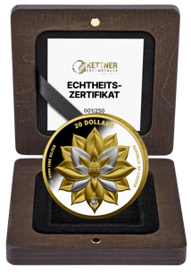 1 Unze Silber Lachender Buddha 2025 (Auflage: 250 | teilvergoldet | Polierte Platte)