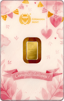 1g Goldbarren New Born Girl