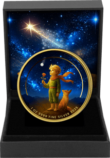 1 Unze Silber Der kleine Prinz 2025 (Auflage: 100 | Diamant | vergoldet)