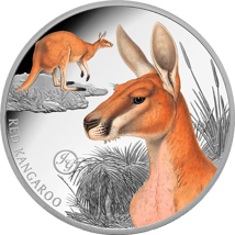 1 Unze Silber Rotes Känguru 2026 (Auflage: 750 | Privy Mark | Polierte Platte)