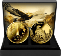 Deutscher Adler Silber Set 2025 (Auflage: 100 | vergoldet)
