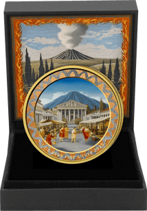 1 Unze Silber Pompeji 2025 (Auflage: 100 | Lavastaub | teilvergoldet)