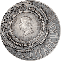 3 Unze Silber Steampunk Aviation 2025 (Auflage: 888 | High Relief | teilvergoldet)