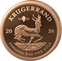 5 Unze Gold Krügerrand Kaiser Wilhelm II. Privy Mark 2026 (Auflage: 5 | Polierte Platte)