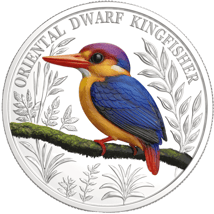 1 Unze Silber The Oriental Dwarf Kingfisher 2025 (Auflage: 1.000 | Polierte Platte)