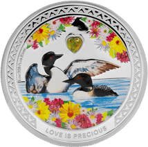 1 Unze Silber Eistaucher Love is Precious 2026 (Auflage: 2.000 | Zirkon | Polierte Plattte)