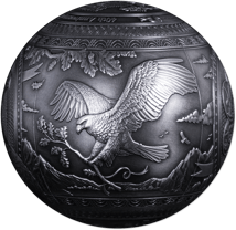 1 kg Silber American Eagle Ball 2026 (Auflage:199 | Antik Finish)