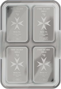 50 x 1g Silber Heimerle und Meule Münzbarren Unity Box