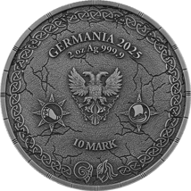 2 oz Silver Loki and Heimdall Ragnarök 2025 (Mintage: 500 | Ultra High Relief | Antique Finish)