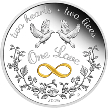 1 Unze Silber One Love 2026 (Auflage: 5.000 | Polierte Platte)