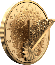 1 Unze Silber Canada Goldene Sonnenuhr 2025 (Auflage: 5.500 | vergoldet | Polierte Platte)