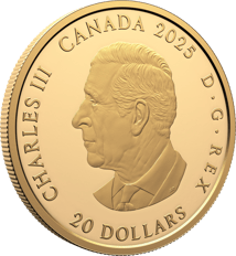 1 Unze Silber Canada Goldene Sonnenuhr 2025 (Auflage: 5.500 | vergoldet | Polierte Platte)