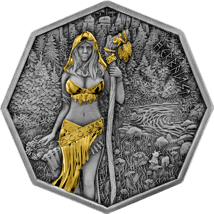 1 Unzen Silber Witchcraft Herbalist Ritual 2025 (Auflage: 1.000 | teilvergoldet | Antik Finish)