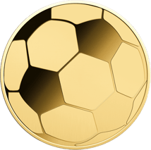 Gold Fußball Münze (Auflage: 50.000)