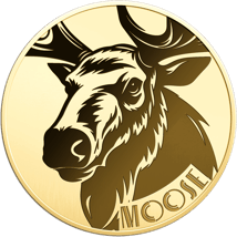 Gold Elch Münze (Auflage: 50.000)