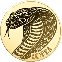 Gold Kobra Münze (Auflage: 50.000)