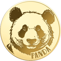 Gold Panda Münze (Auflage: 50.000)