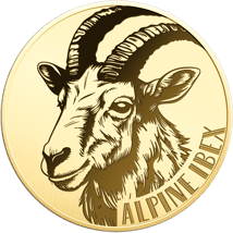 Gold Alpensteinbock Münze (Auflage: 50.000)