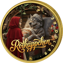 1 Unze Silber Märchen Rotkäppchen 2025 (Auflage: 100 | teilvergoldet)