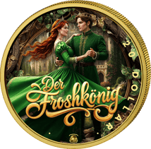 1 Unze Silber Märchen Der Froschkönig 2025 (Auflage: 100 | teilvergoldet)