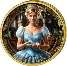 1 Unze Silber Märchen Aschenputtel 2025 (Auflage: 100 | teilvergoldet)