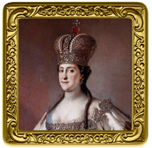 1 Unze Silber Bilderrahmen Gemälde Katharina die Große (Auflage: 100 | teilvergoldet)