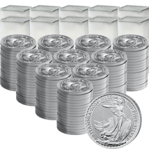 160 x 1/10 Unze Silber Britannia 2026