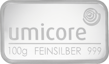 100g Silberbarren Umicore