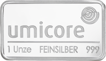 1 Unze Silberbarren Umicore