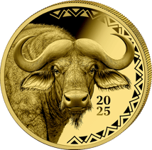 1/200 Unze Gold Big Five Büffel 2025 (Auflage: 5.000 | Polierte Platte)