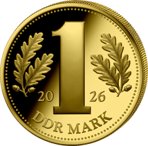 1/200 Unze Gold DDR Mark 2026 (Auflage: 5.000 | Polierte Platte)