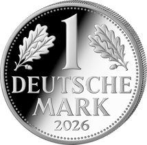 2 Unze Silber Deutsche Mark 2026 (Auflage: 250 | Polierte Platte)
