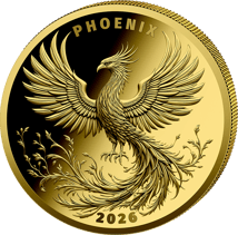 1/4 Unze Gold Phoenix 2026 (Auflage: 299 | Polierte Platte)