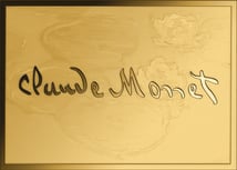 Gold Claude Monet Collage Münze