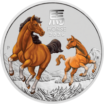 1/2 Unze Silber Lunar III Pferd 2026 (Auflage: 50.000)