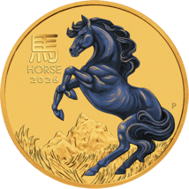 1/10 Unze Gold Lunar III Pferd 2026 (Auflage: 20.000)