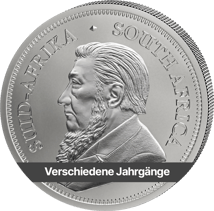 1 Unze Silber Krügerrand (Verschiedene Jahrgänge)