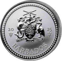 1 Unze Silber Barbados Trident 2025 (Auflage: 1.000.000)