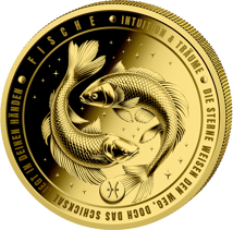 1/200 Unze Gold Sternzeichen Fische 2026 (Auflage: 5.000 | Polierte Platte)