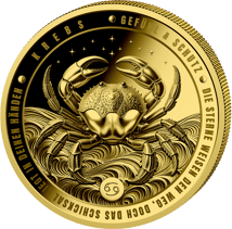 1/200 Unze Gold Sternzeichen Krebs 2026 (Auflage: 5.000 | Polierte Platte)