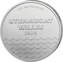 1 Unze Silber Mickey Maus Steamboat Willie