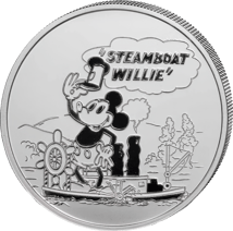 1 Unze Silber Mickey Maus Steamboat Willie