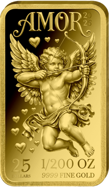 1/200 Unze Gold Münzbarren Amor Gott der Liebe 2026 (Auflage: 1.000 | Polierte Platte)