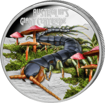 1 Unze Silber Deadly and Dangerous Australischer Riesen-Hundertfüßer 2026 (Auflage: 2.500 | Polierte Platte)
