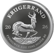 5 Unze Silber Krügerrand 2026 PP (Auflage: 800 | Polierte Platte)